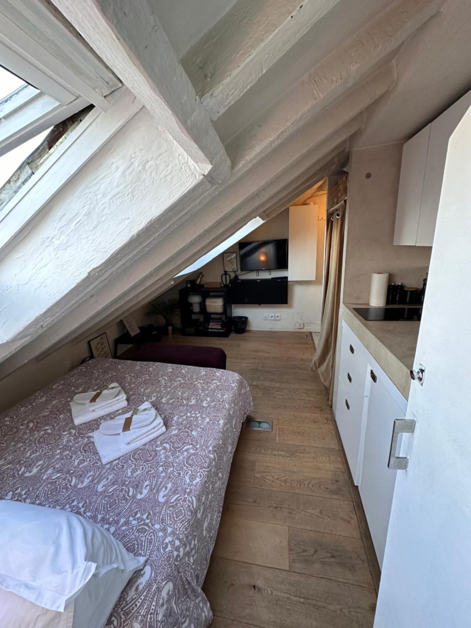Marais Rooftop Studio - Metro Filles Du Calvaire Apartment ปารีส ภายนอก รูปภาพ
