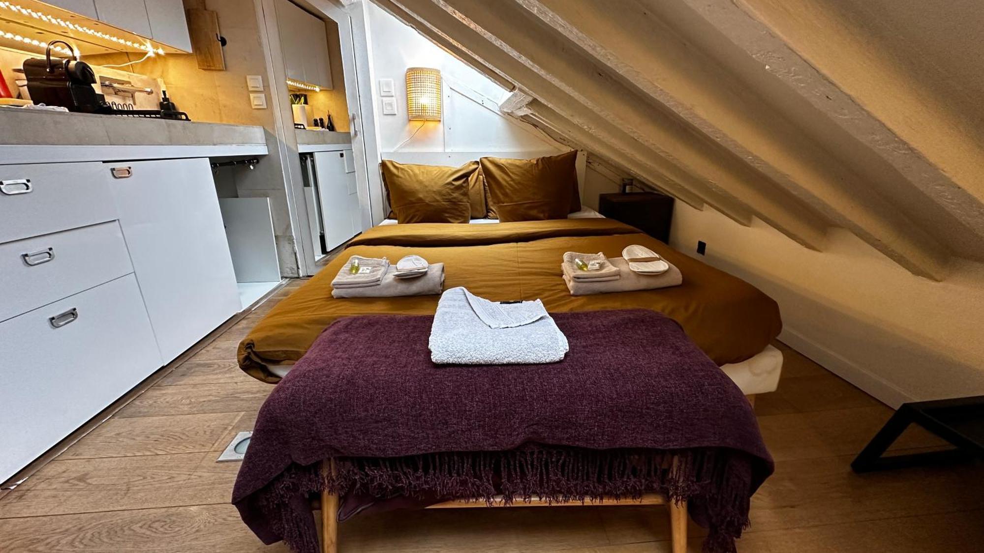 Marais Rooftop Studio - Metro Filles Du Calvaire Apartment ปารีส ภายนอก รูปภาพ